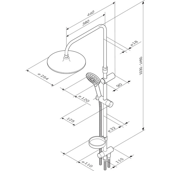 Душевая стойка Am.Pm Like F078006, Цвет производителя: хром - фото, картинка 16 Душевая стойка Am.Pm Like F078006, Цвет производителя: хром - фото 16