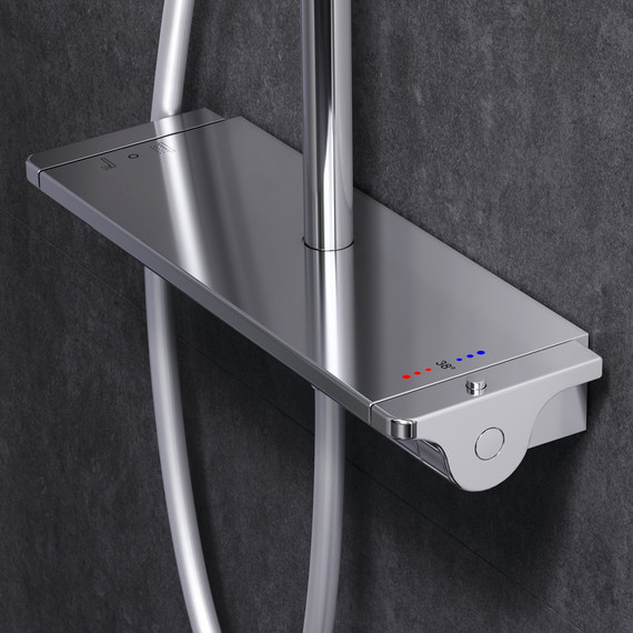 Душевая стойка с термостатом Am.Pm Spirit V2.0 F0770A400 - фото, картинка 4 Душевая стойка с термостатом Am.Pm Spirit V2.0 F0770A400 - фото 4