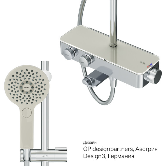 Душевая стойка с термостатом Am.Pm Inspire V2.0 F0750A500, Цвет производителя: хром - фото 16