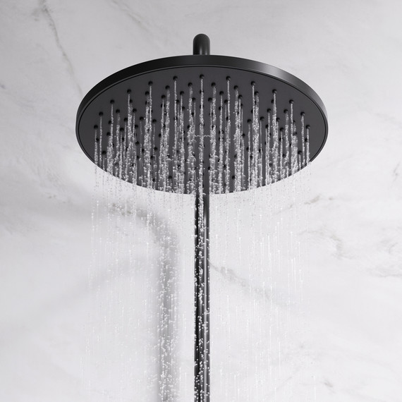 Душевая стойка c термостатом Am.Pm Like F0780422, черный, Цвет производителя: чёрный - фото 7