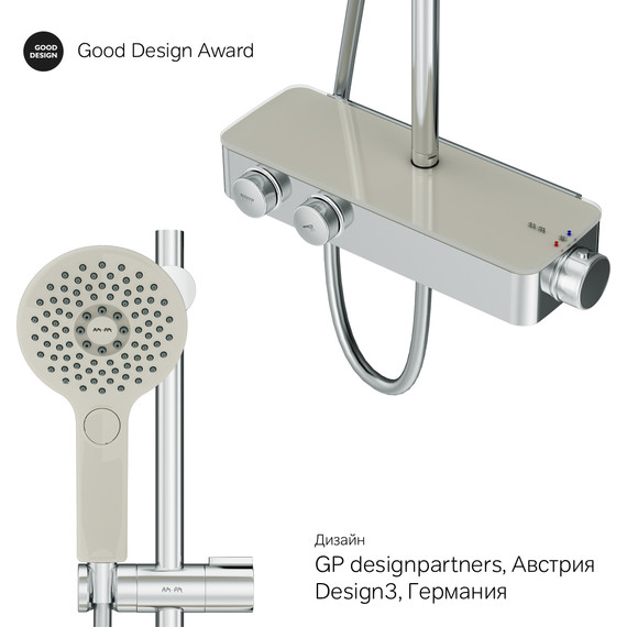 Душевая стойка с термостатом Am.Pm Inspire V2.0 F0750A400, Цвет производителя: хром - фото 14