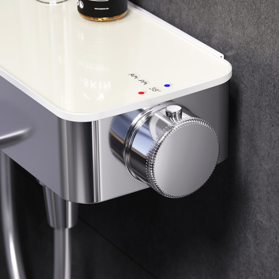 Душевая стойка с термостатом Am.Pm Inspire V2.0 F0750A500, Цвет производителя: хром - фото 6