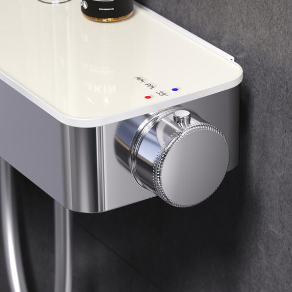 Душевая стойка с термостатом Am.Pm Inspire V2.0 F0750A400, Цвет производителя: хром - фото 6