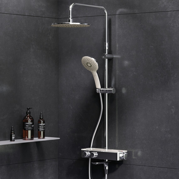 Душевая стойка с термостатом Am.Pm Inspire V2.0 F0750A500, Цвет производителя: хром - фото 2