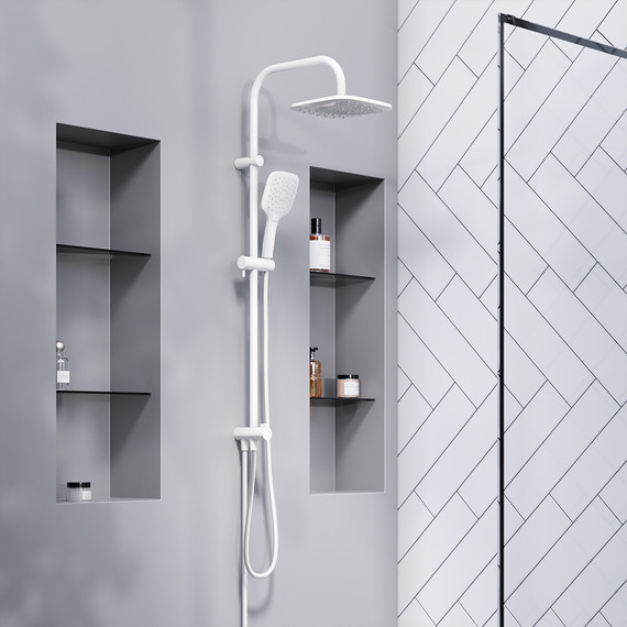 Душевая стойка Damixa Origin Evo DX978200200, белый - фото 5