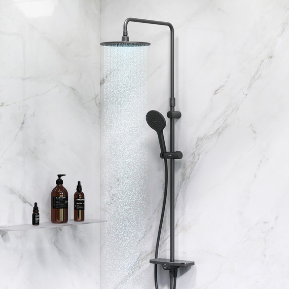 Душевая стойка Am.Pm Like F0780222, черный, Цвет производителя: чёрный - фото 3