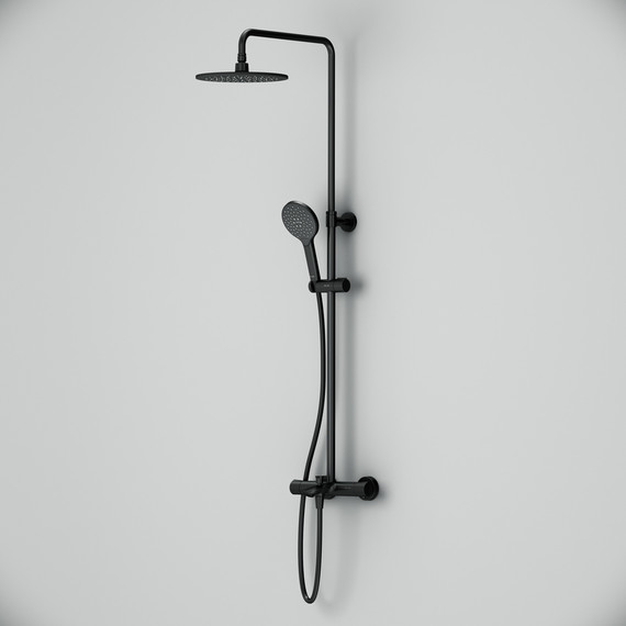 Душевая стойка c термостатом Am.Pm Like F0780522, черный, Цвет производителя: чёрный - фото 4