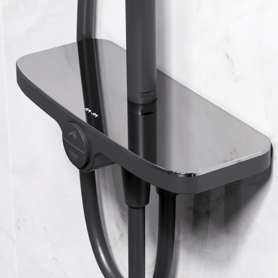 Душевая стойка Am.Pm Like F0780222, черный, Цвет производителя: чёрный - фото 5