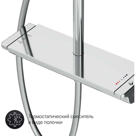 Душевая стойка с термостатом Am.Pm Spirit V2.0 F0770A400 - фото, картинка 15 Душевая стойка с термостатом Am.Pm Spirit V2.0 F0770A400 - фото 15
