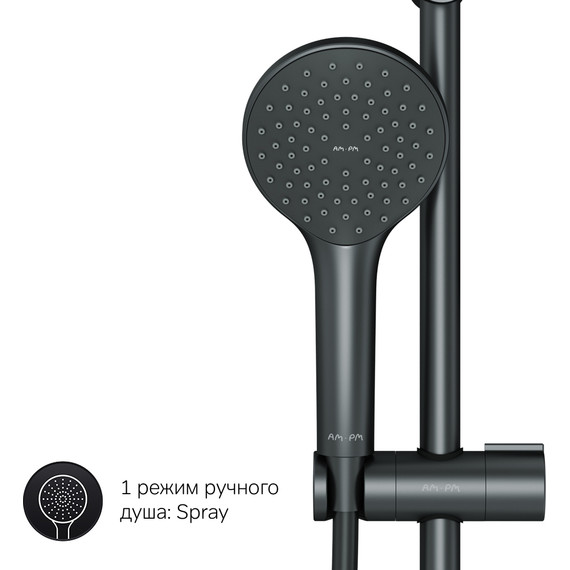 Душевая стойка Am.Pm Gem F42890A24, чёрный - фото 11