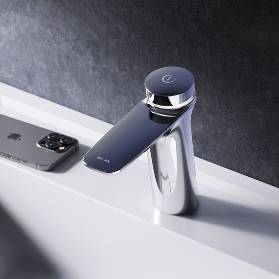 Смеситель для раковины электронный Am.Pm Inspire V2.0 TouchReel F50A02400 - фото, картинка 2 Смеситель для раковины электронный Am.Pm Inspire V2.0 TouchReel F50A02400 - фото 2