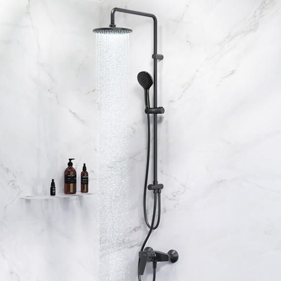 Душевая стойка Am.Pm Gem F42890A24, чёрный - фото 3