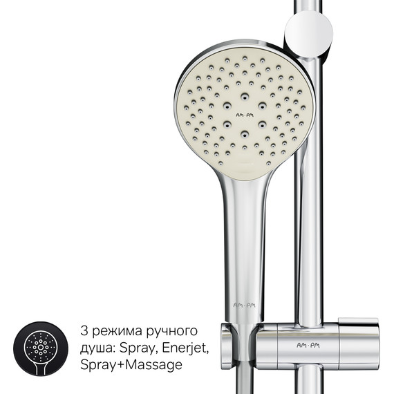 Душевая стойка с термостатом Am.Pm Gem F0790420 - фото 12