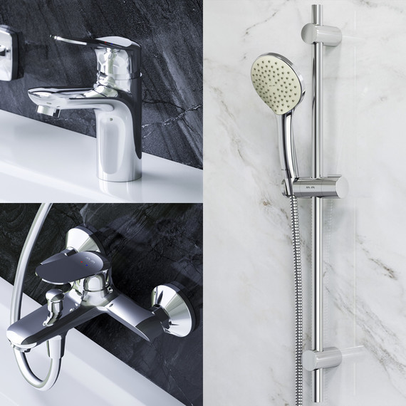 Набор смесителей 3 в 1 для ванны Am.Pm Sunny F40985C00 - фото 2