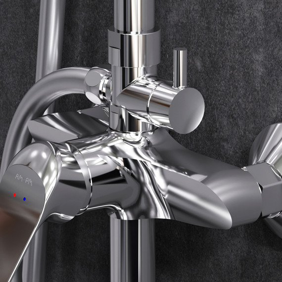 Душевая стойка Am.Pm Sunny F0785C900, Цвет производителя: хром - фото, картинка 7 Душевая стойка Am.Pm Sunny F0785C900, Цвет производителя: хром - фото 7