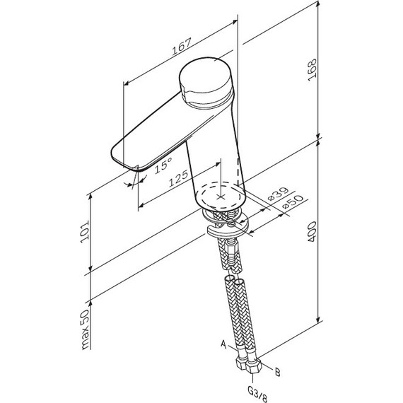 Смеситель для раковины Am.Pm Inspire V2.0 TouchReel F50A02500, Цвет производителя: хром - фото, картинка 12 Смеситель для раковины Am.Pm Inspire V2.0 TouchReel F50A02500, Цвет производителя: хром - фото 12