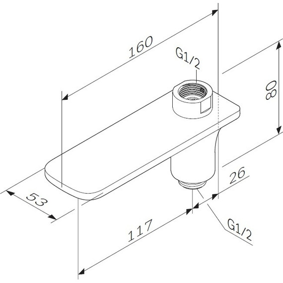 Излив для ванны Am.Pm F50A70900 - фото 3