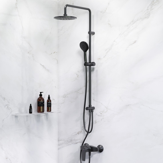 Душевая стойка Am.Pm Gem F42890A24, чёрный - фото 2