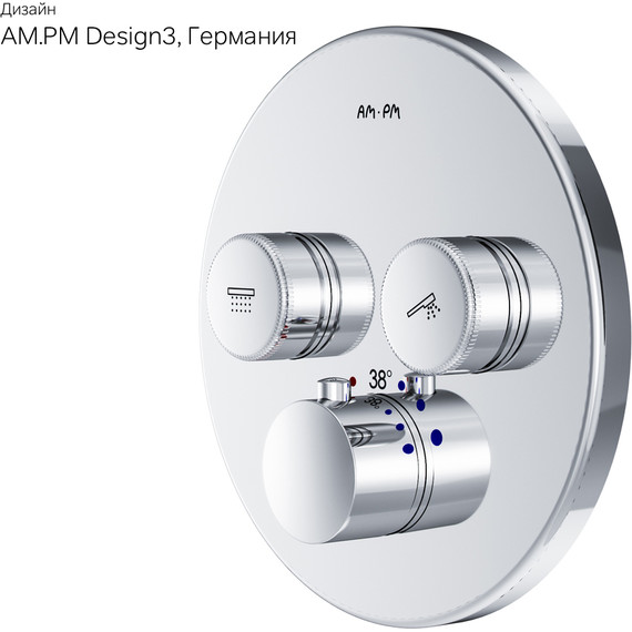 Смеситель для душа с термостатом Am.Pm Inspire V2.0 TouchReel F50A85700 - фото 11
