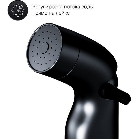 Набор для гигиенического душа Am.Pm X-Joy TouchReel F0H85A522, чёрный - фото 7