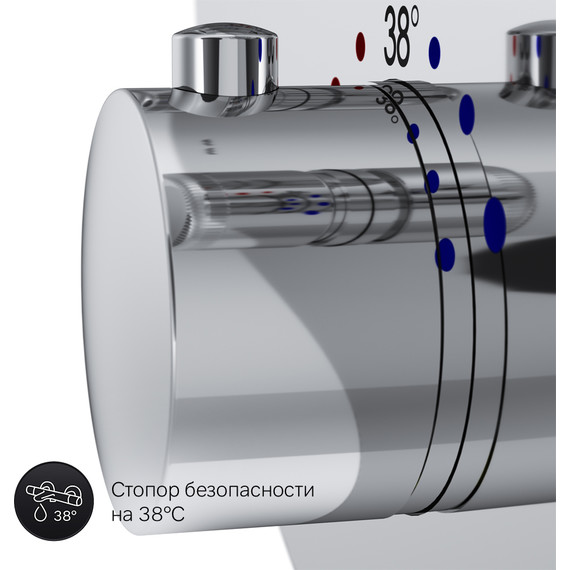 Смеситель для душа с термостатом Am.Pm Inspire V2.0 TouchReel F50A85700 - фото 9