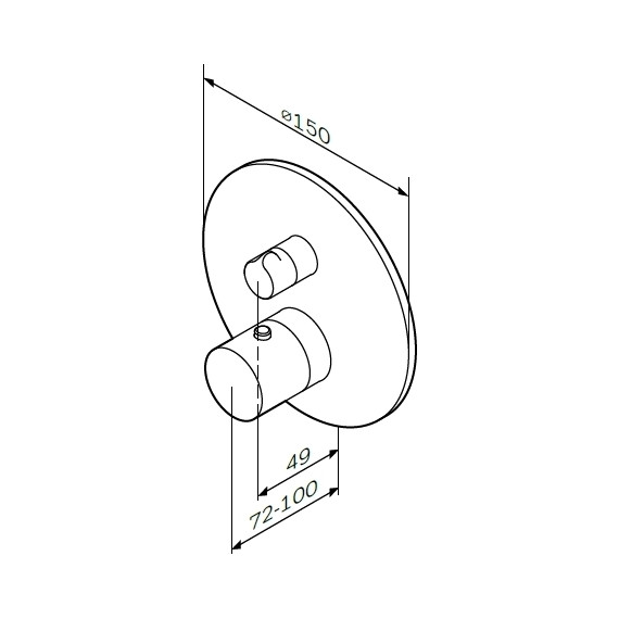 Смеситель для ванны с термостатом Am.Pm Like F8075600 - фото 13