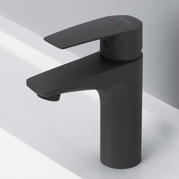 Смеситель для раковины Am.Pm Gem F90A02122, черный, Цвет производителя: чёрный - фото, картинка 4 Смеситель для раковины Am.Pm Gem F90A02122, черный, Цвет производителя: чёрный - фото 4