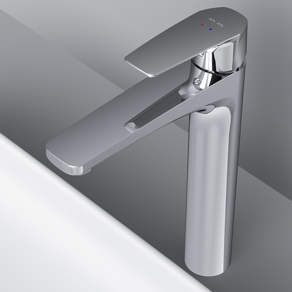 Смеситель для раковины высокий Am.Pm Gem F90A92000, Цвет производителя: хром - фото, картинка 5 Смеситель для раковины высокий Am.Pm Gem F90A92000, Цвет производителя: хром - фото 5