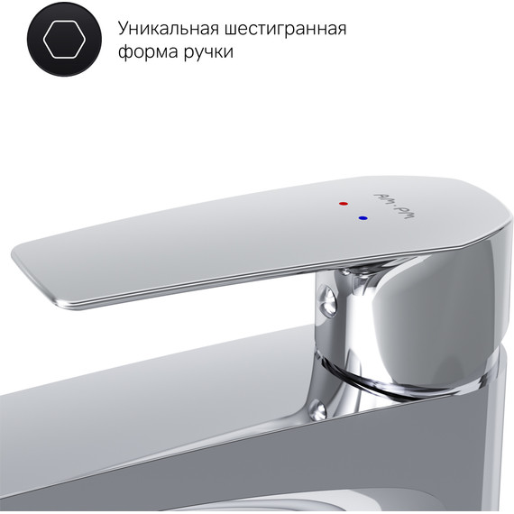 Смеситель для раковины высокий Am.Pm Gem F90A92000, Цвет производителя: хром - фото, картинка 7 Смеситель для раковины высокий Am.Pm Gem F90A92000, Цвет производителя: хром - фото 7