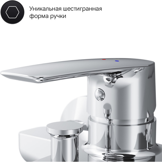 Смеситель для ванны Am.Pm Gem F90A10000, Цвет производителя: хром - фото 7