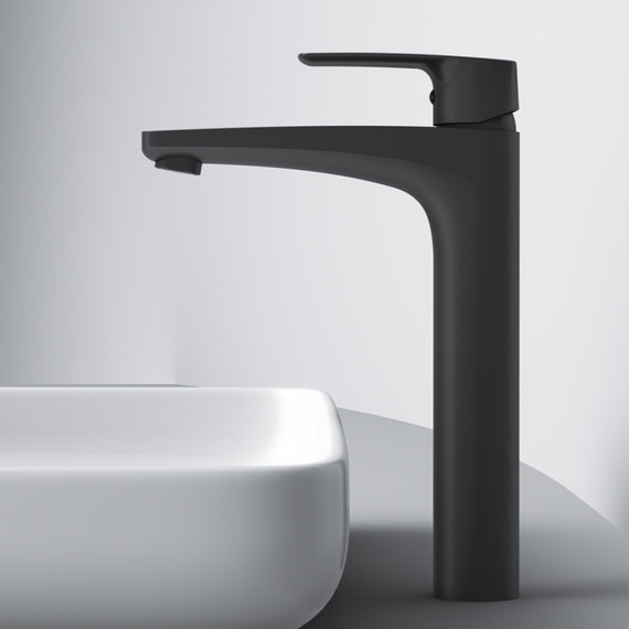 Смеситель для раковины высокий Am.Pm Gem F90A92022, черный, Цвет производителя: чёрный - фото 6