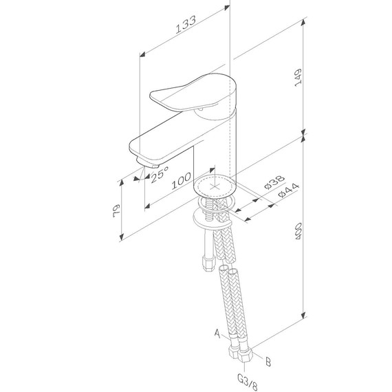 Смеситель для раковины Am.Pm X-Joy F85A02122, черный, Цвет производителя: чёрный - фото, картинка 12 Смеситель для раковины Am.Pm X-Joy F85A02122, черный, Цвет производителя: чёрный - фото 12