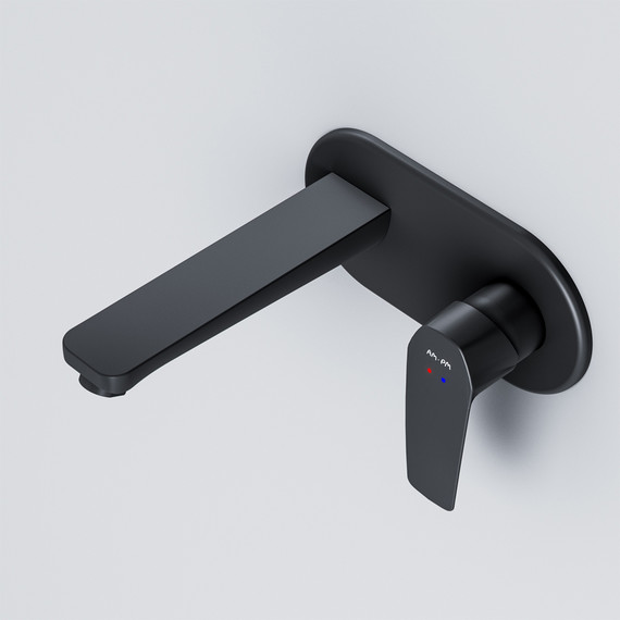 Смеситель для раковины настенный Am.Pm Gem F90A72222, чёрный, Цвет производителя: чёрный - фото 4