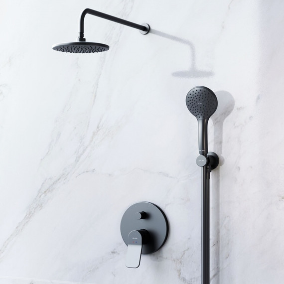 Душевая система для душа Am.Pm X-Joy FB85A1RH02, черный, Цвет производителя: чёрный - фото 2