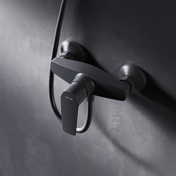 Смеситель для душа Am.Pm Gem F90A20022, черный, Цвет производителя: чёрный - фото 2