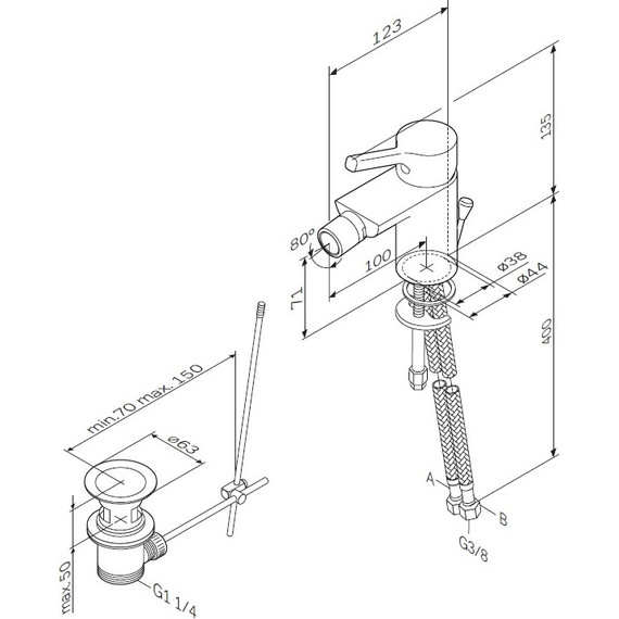 Смеситель для биде Am.Pm X-Joy S F85B83100 - фото 8