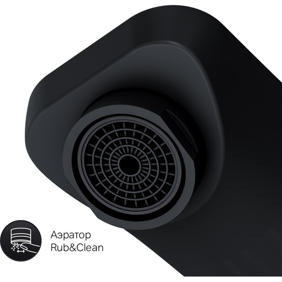 Смеситель для раковины настенный Am.Pm Gem F90A72222, чёрный, Цвет производителя: чёрный - фото 8