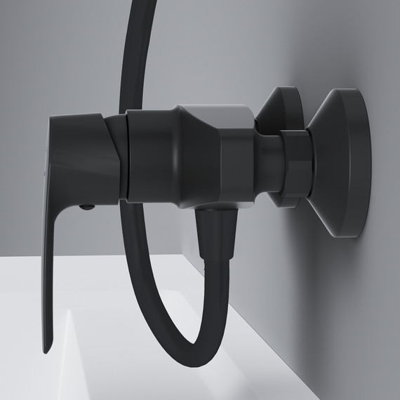 Смеситель для душа Am.Pm Gem F90A20022, черный, Цвет производителя: чёрный - фото 5