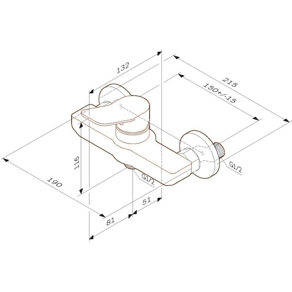 Смеситель для душа Am.Pm X-Joy F85A20033, белый, Цвет производителя: белый - фото 11