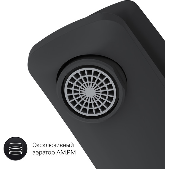 Смеситель для раковины Am.Pm Gem F90A02122, черный, Цвет производителя: чёрный - фото, картинка 8 Смеситель для раковины Am.Pm Gem F90A02122, черный, Цвет производителя: чёрный - фото 8