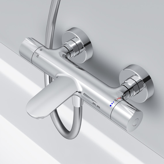 Смеситель для ванны с термостатом Am.Pm Like F8050000 - фото, картинка 4 Смеситель для ванны с термостатом Am.Pm Like F8050000 - фото 4