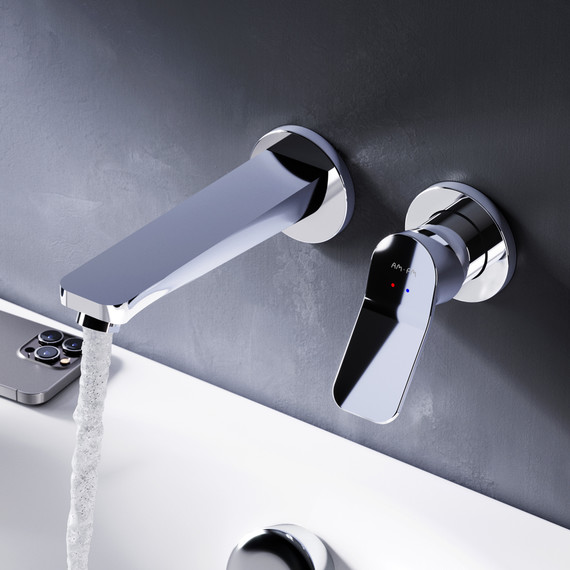 Смеситель для раковины настенный Am.Pm X-Joy F85A72600, Цвет производителя: хром - фото 3