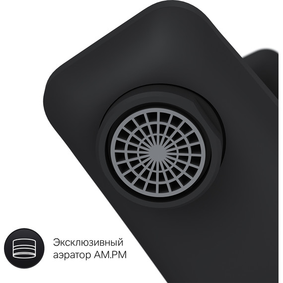 Смеситель для ванны Am.Pm Gem F90A10022, черный, Цвет производителя: чёрный - фото 8