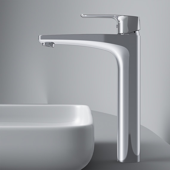 Смеситель для раковины высокий Am.Pm Gem F90A92000, Цвет производителя: хром - фото, картинка 6 Смеситель для раковины высокий Am.Pm Gem F90A92000, Цвет производителя: хром - фото 6