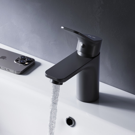 Смеситель для раковины Am.Pm X-Joy F85A02122, черный, Цвет производителя: чёрный - фото, картинка 3 Смеситель для раковины Am.Pm X-Joy F85A02122, черный, Цвет производителя: чёрный - фото 3