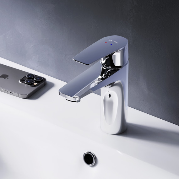 Смеситель для раковины Am.Pm Gem F90A02100, Цвет производителя: хром - фото, картинка 2 Смеситель для раковины Am.Pm Gem F90A02100, Цвет производителя: хром - фото 2