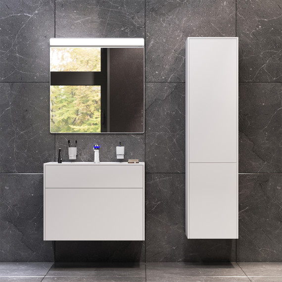 Тумба подвесная с раковиной Am.Pm Inspire 2.0 80 см M50AFHX0803WM, белый матовый - фото 6