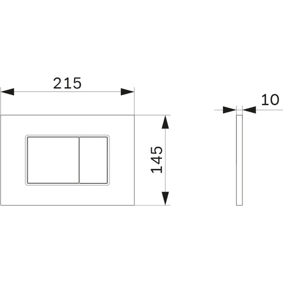 ​Кнопка смыва Am.Pm ProC S I070238, черный матовый - фото 3