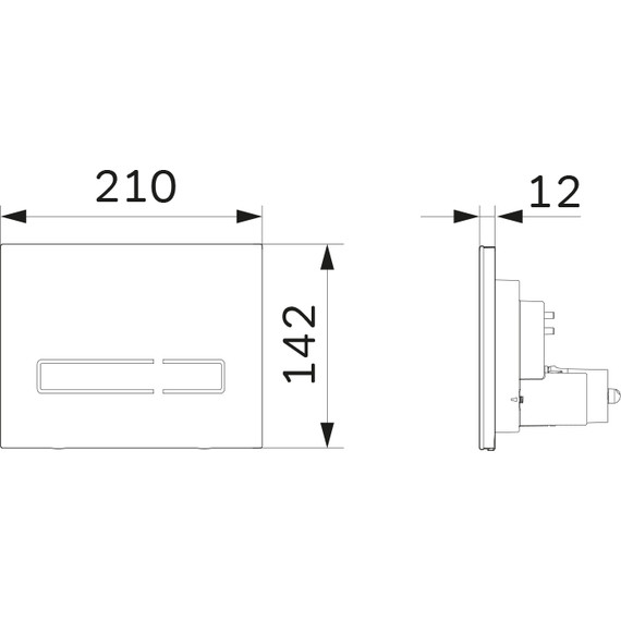 Кнопка смыва Am.Pm Touchless Pro I0450A38, стекло, черный - фото, картинка 3 Кнопка смыва Am.Pm Touchless Pro I0450A38, стекло, черный - фото 3