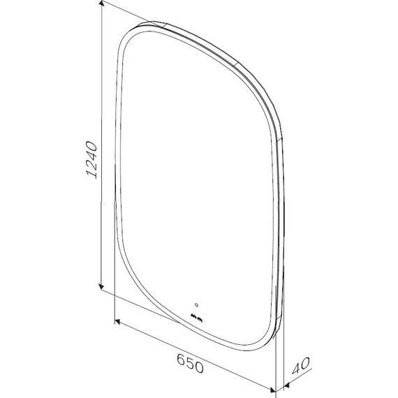 Зеркало Am.Pm 65 см M8FMOX0651WGH - фото 6